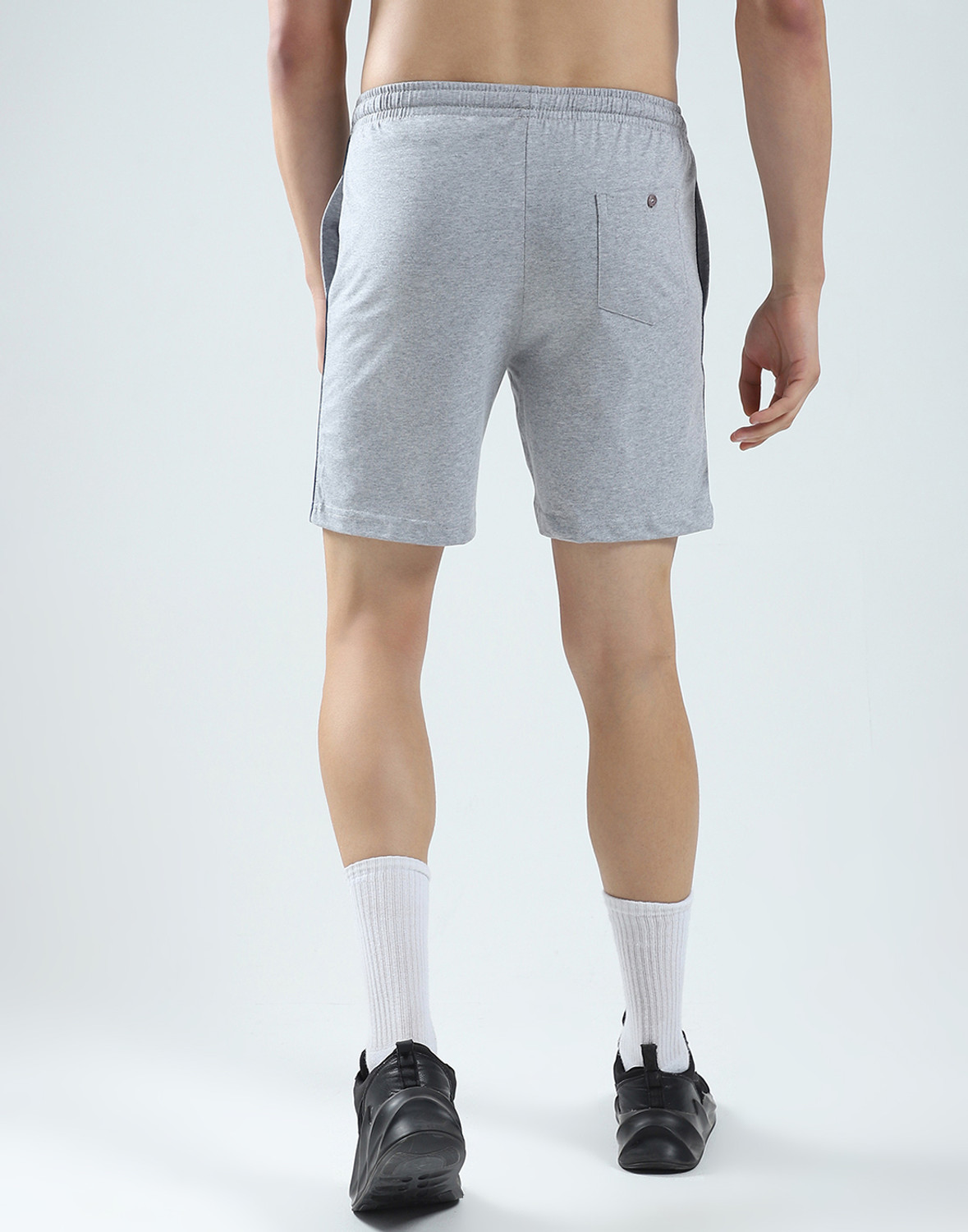 Image of MONTE CARLO Solid Men Grey Bermuda Shorts