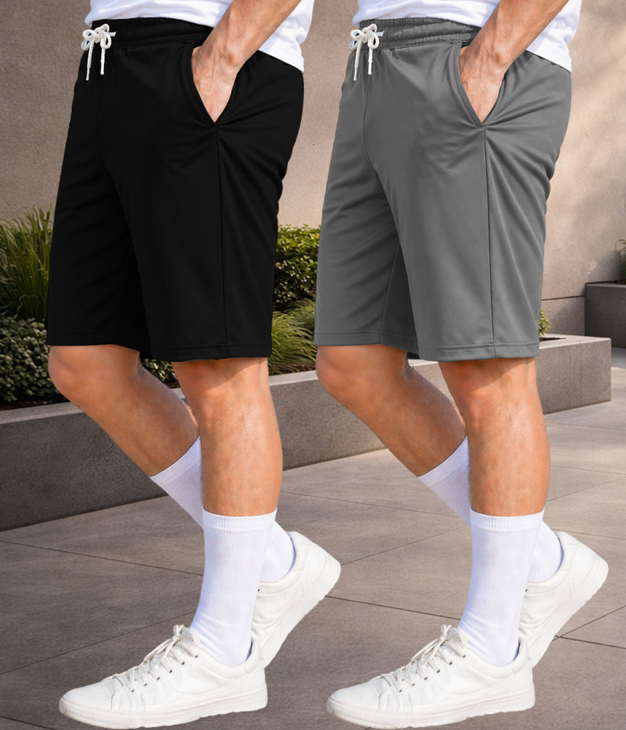 Image of Yazole Solid Men Multicolor Casual Shorts