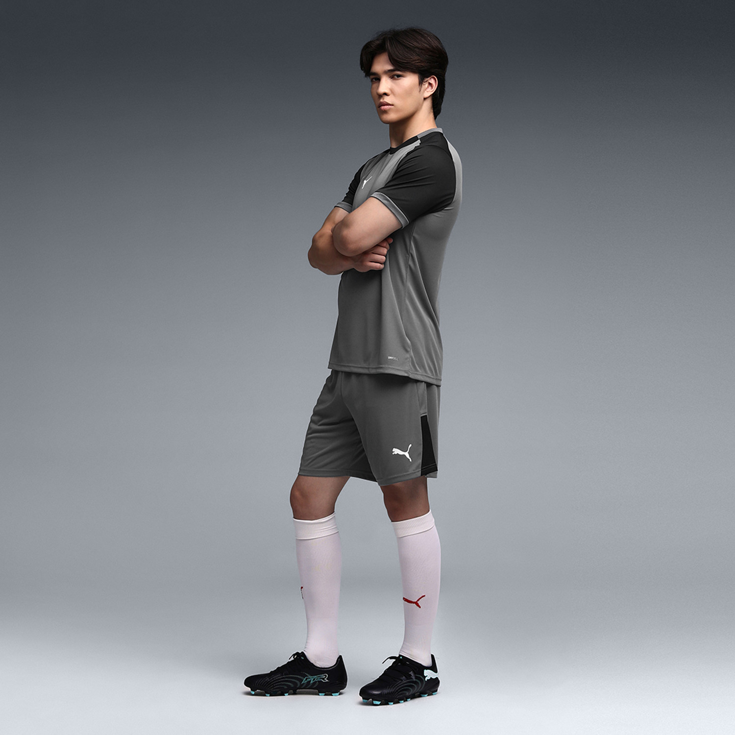 Image of PUMA Solid Men Grey Sports Shorts