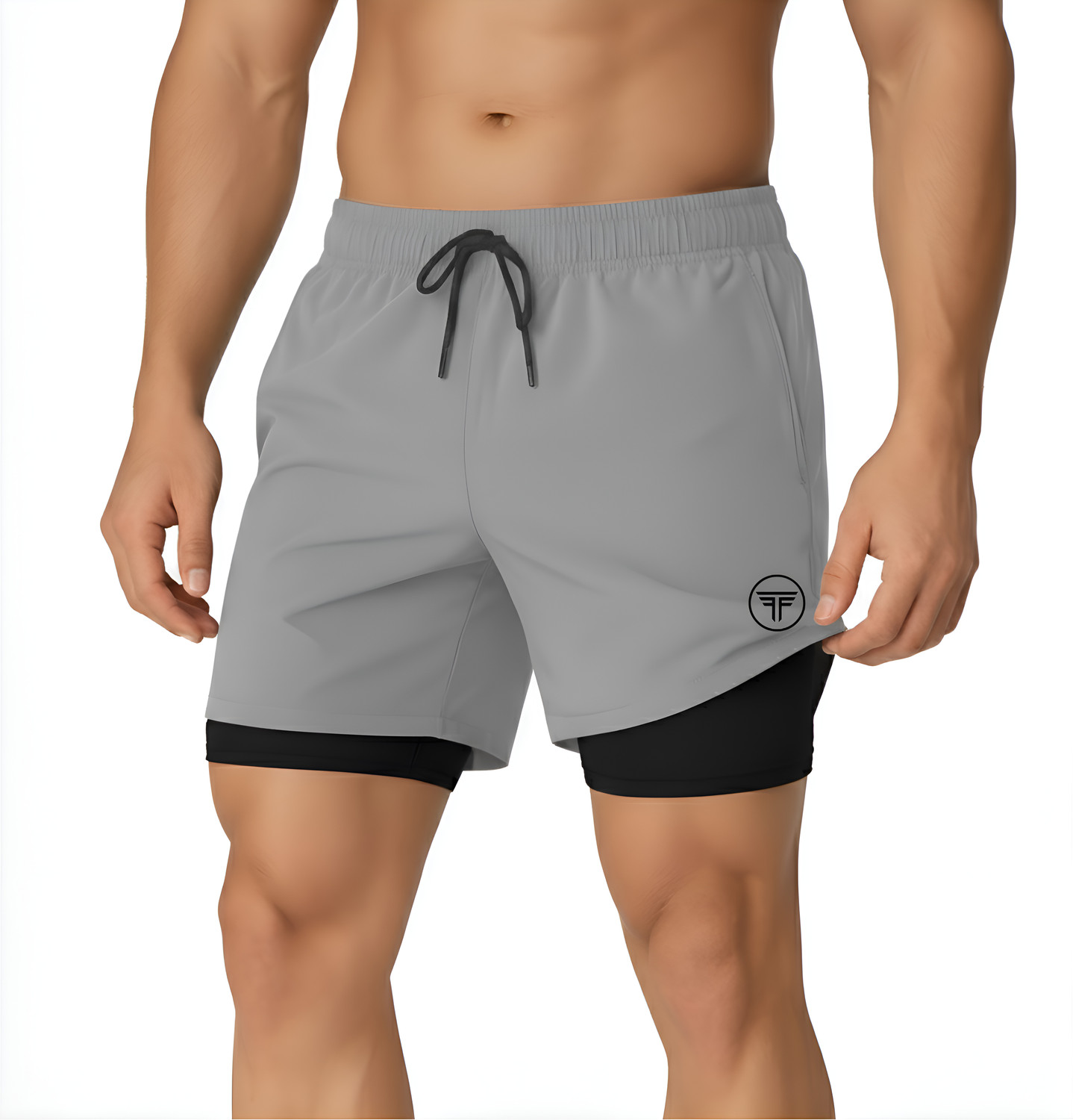 Image of FANEX FITNESS Solid Men Maroon Gym Shorts, Running Shorts, Sports Shorts, Compression Shorts