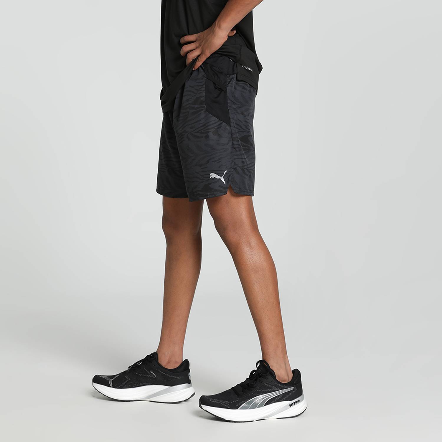 PUMA Black Running Shorts for Men - Image 2