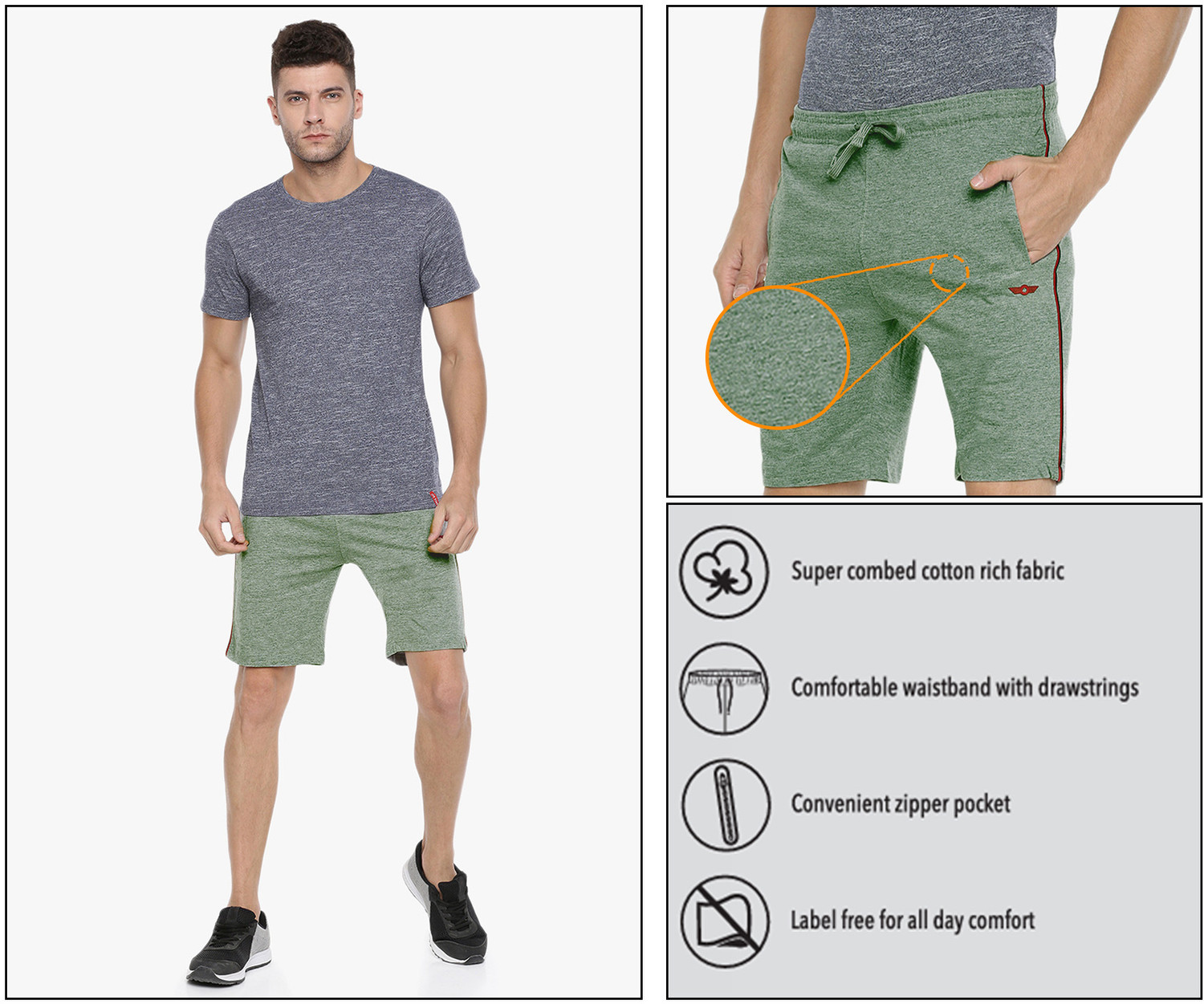 Image of Force NXT Solid Men Multicolor Casual Shorts
