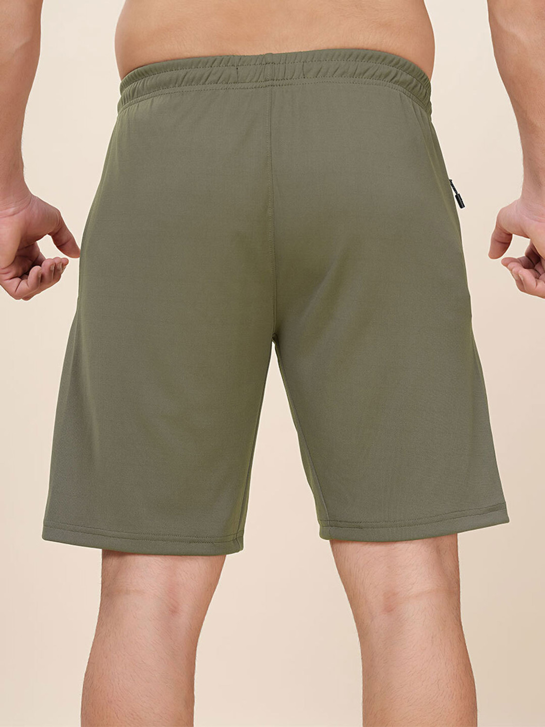 Image of TECHNOSPORT Solid Men Green Sports Shorts