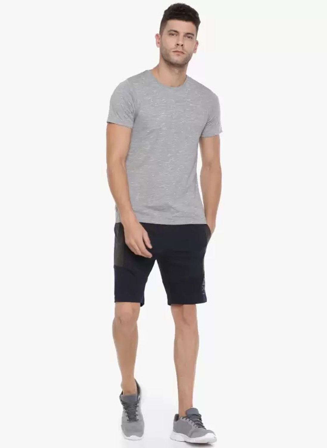 Image of Force NXT Solid Men Dark Blue, Black Casual Shorts