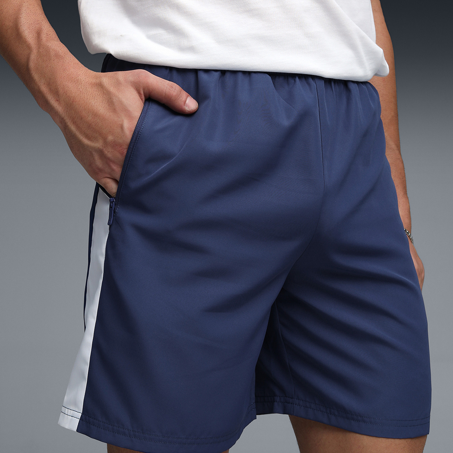 Image of PUMA Solid Men Blue Casual Shorts
