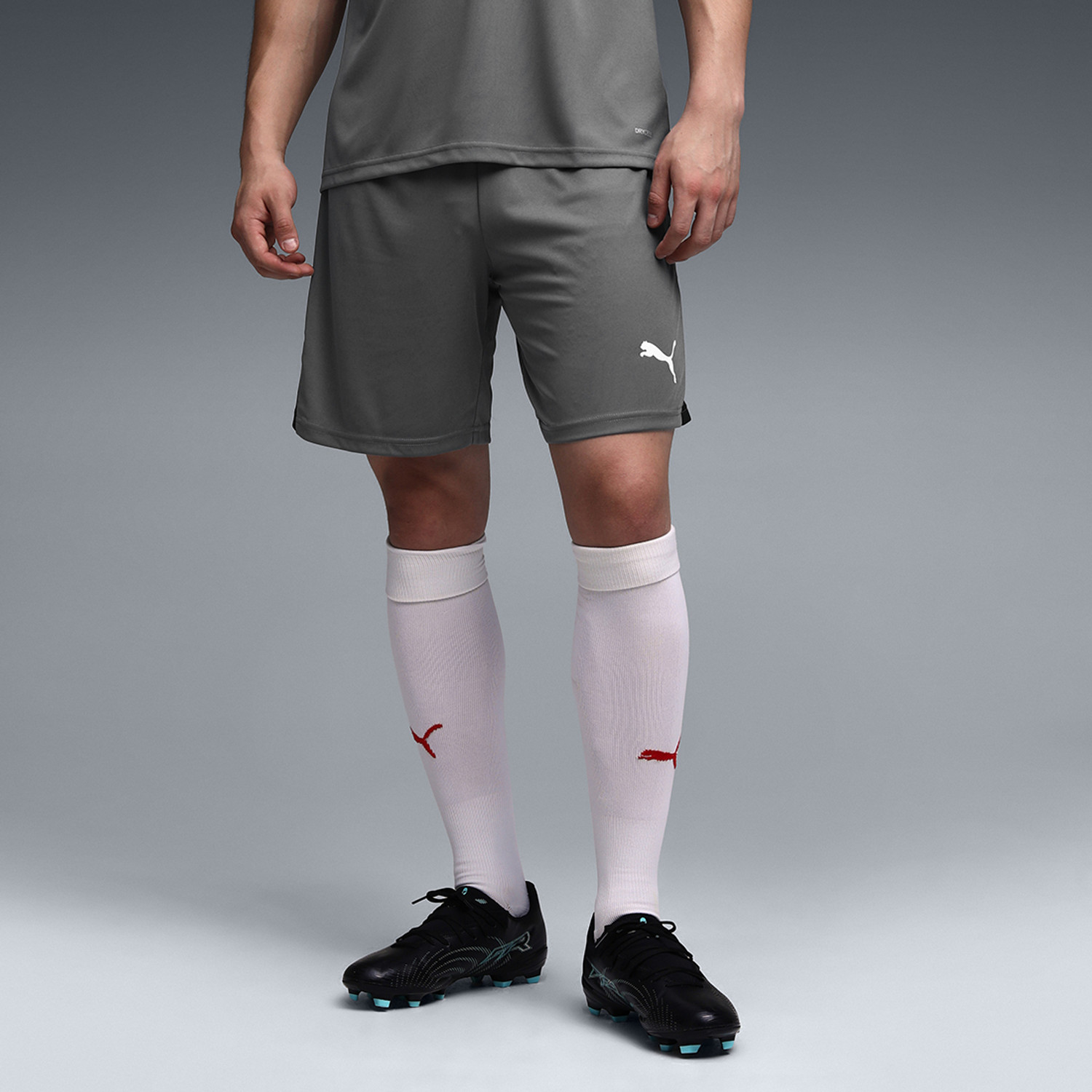 Image of PUMA Solid Men Grey Sports Shorts