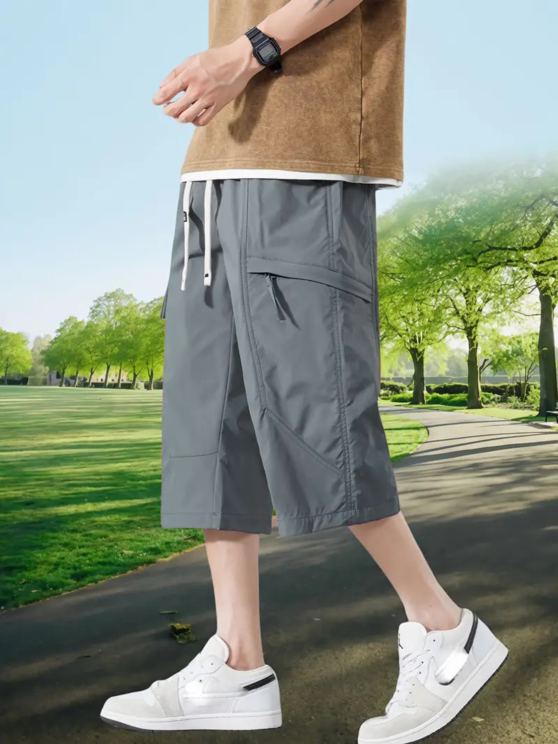 POSHAX Solid Men Blue Casual Shorts