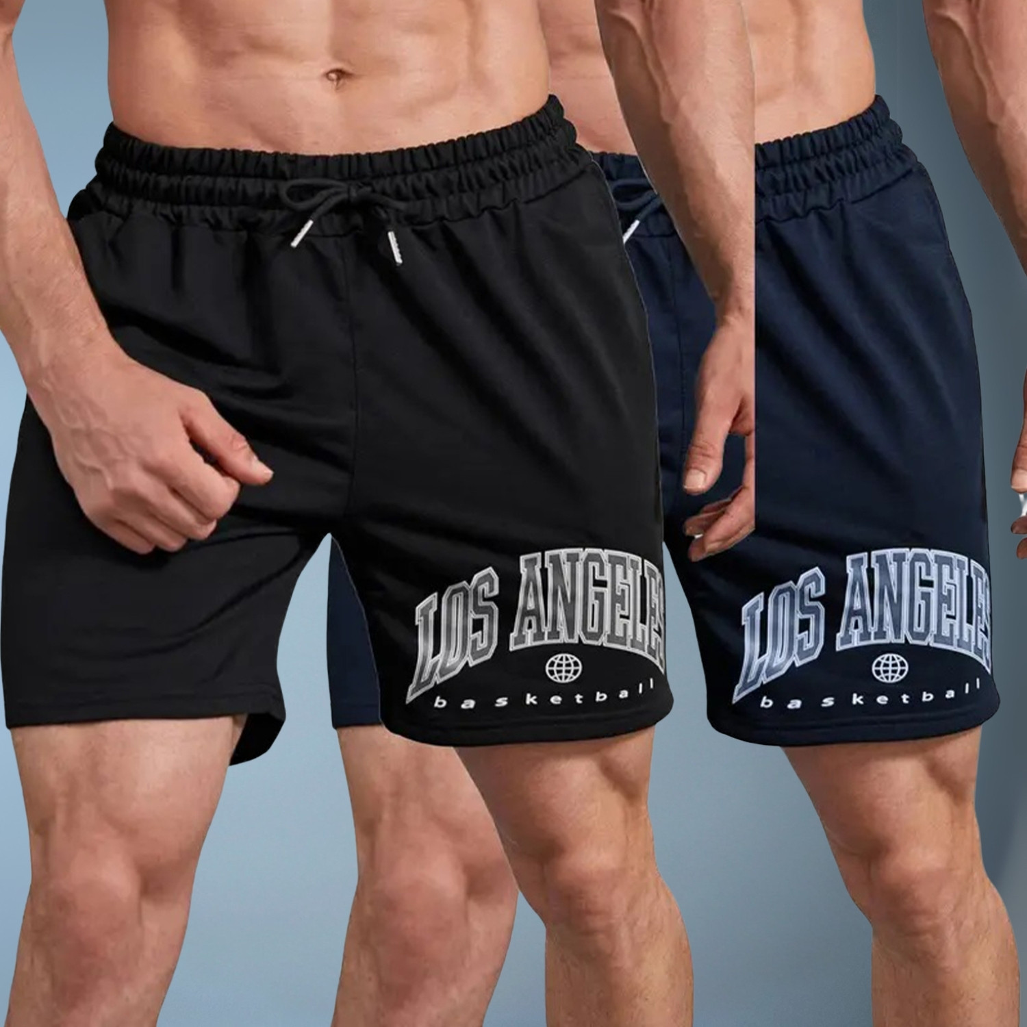 Image of Jump Cuts Printed Men Multicolor Basic Shorts
