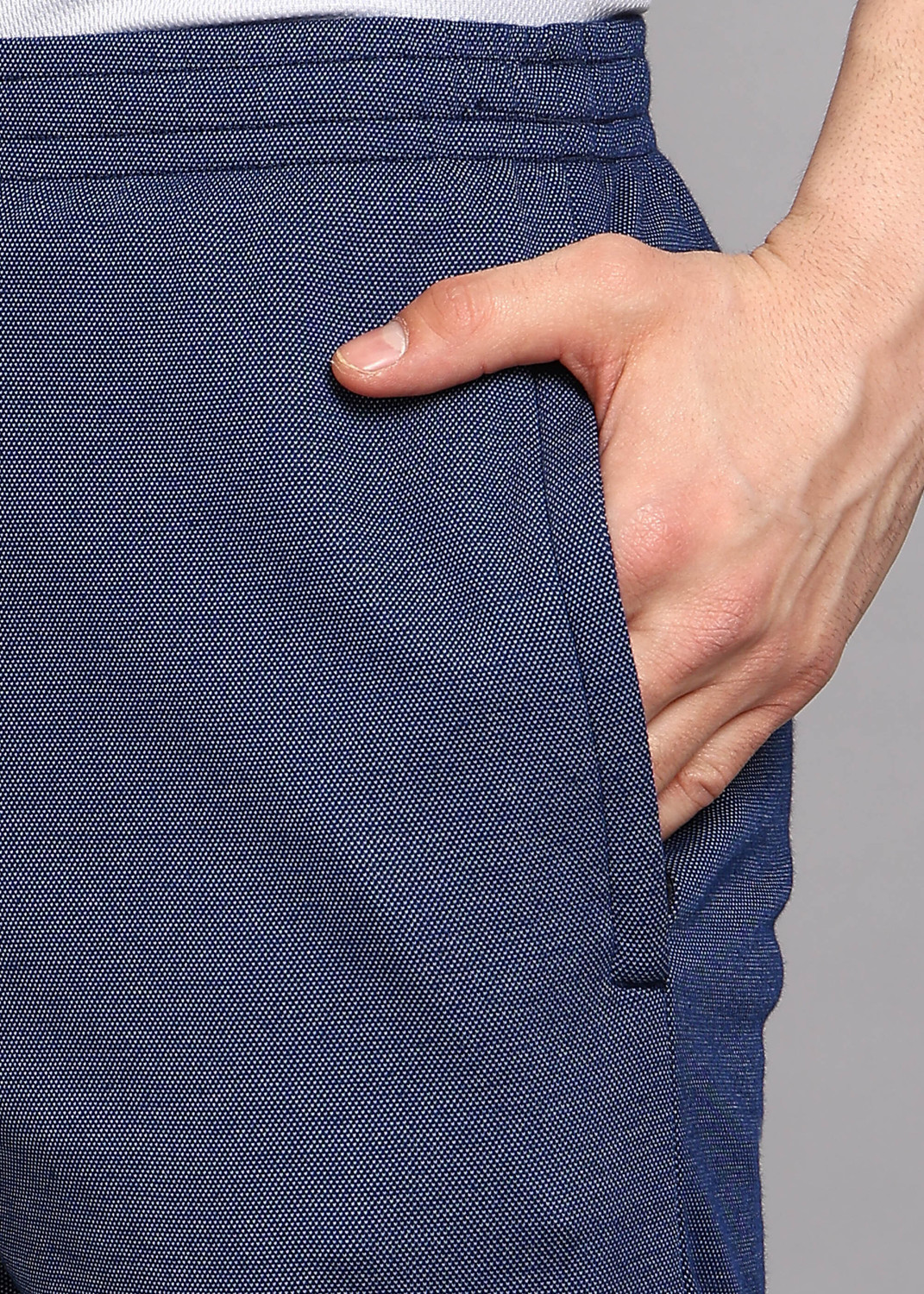 Image of Shiv Naresh Solid Men Blue Sports Shorts