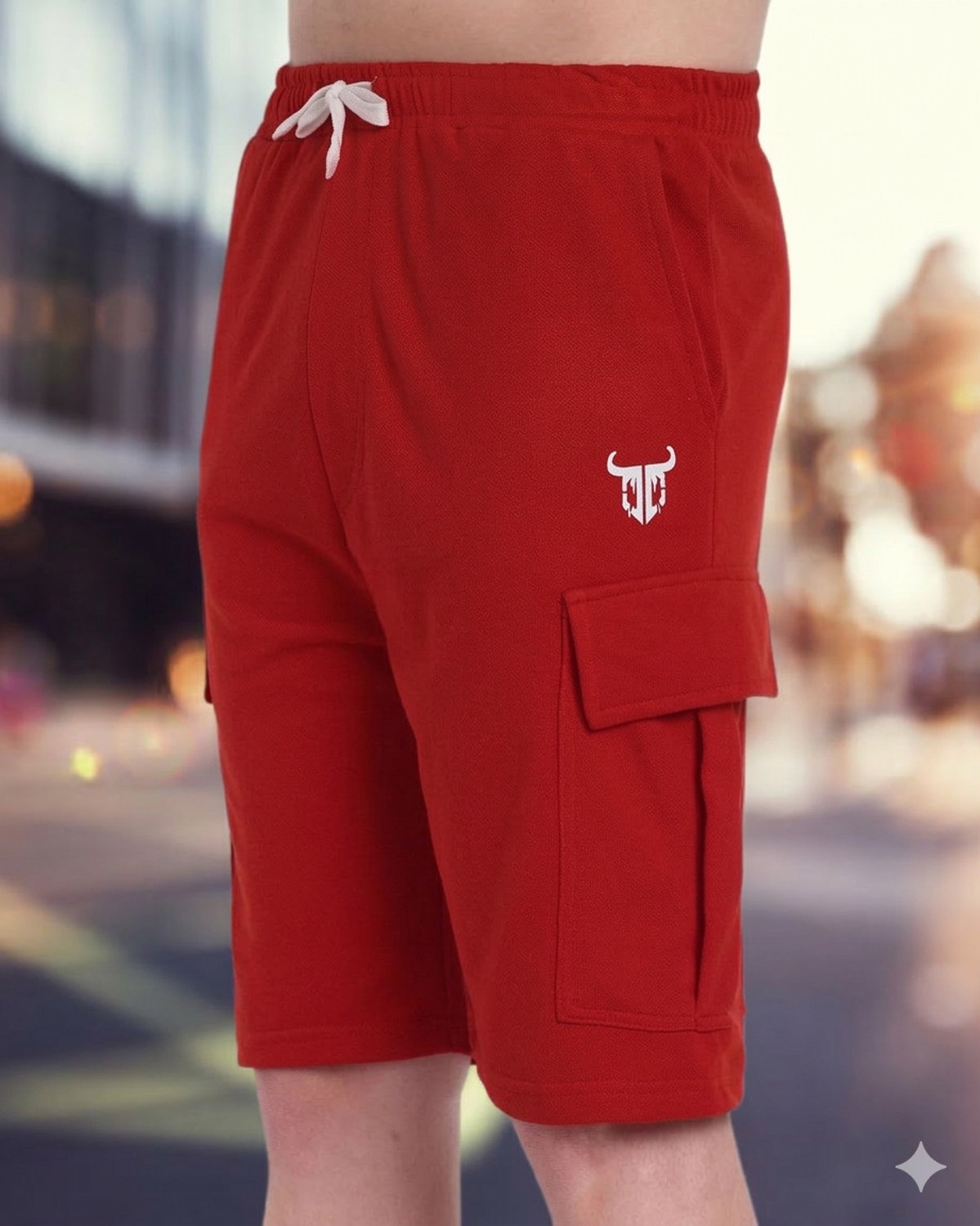 Image of Go Devil Solid Men Red Boxer Shorts