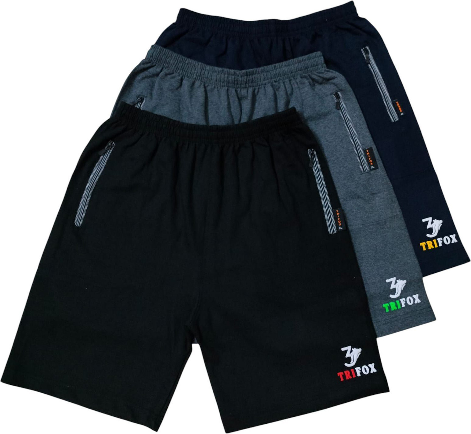 Image of TRIFOX Solid Men Multicolor Casual Shorts
