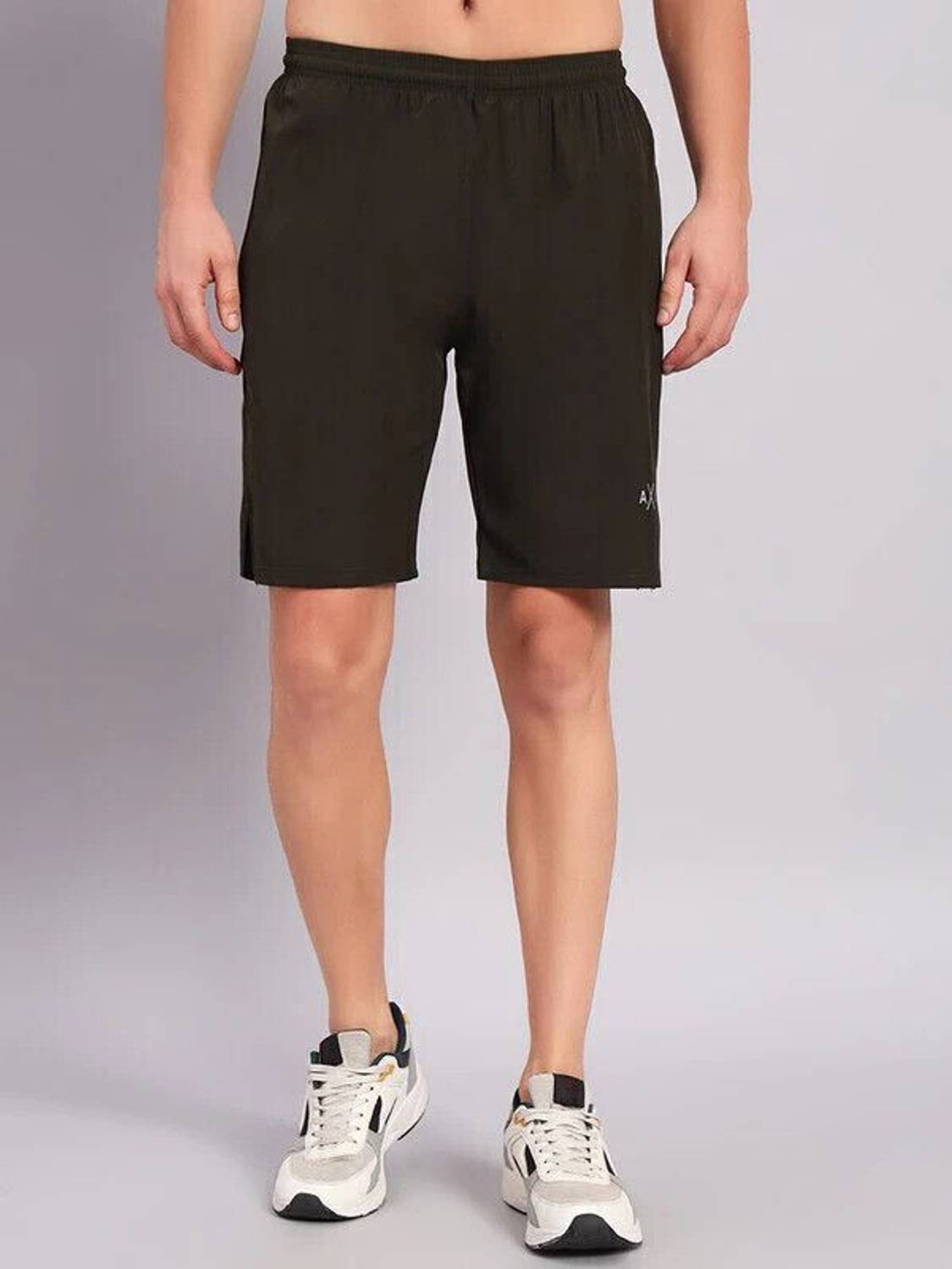 AXIMO Solid Men Reversible Dark Green Regular Shorts