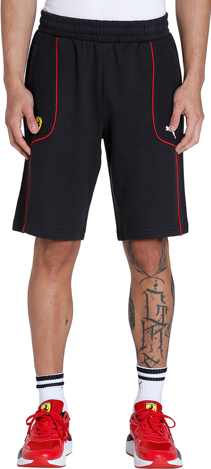 Image of PUMA Solid Men Black Casual Shorts