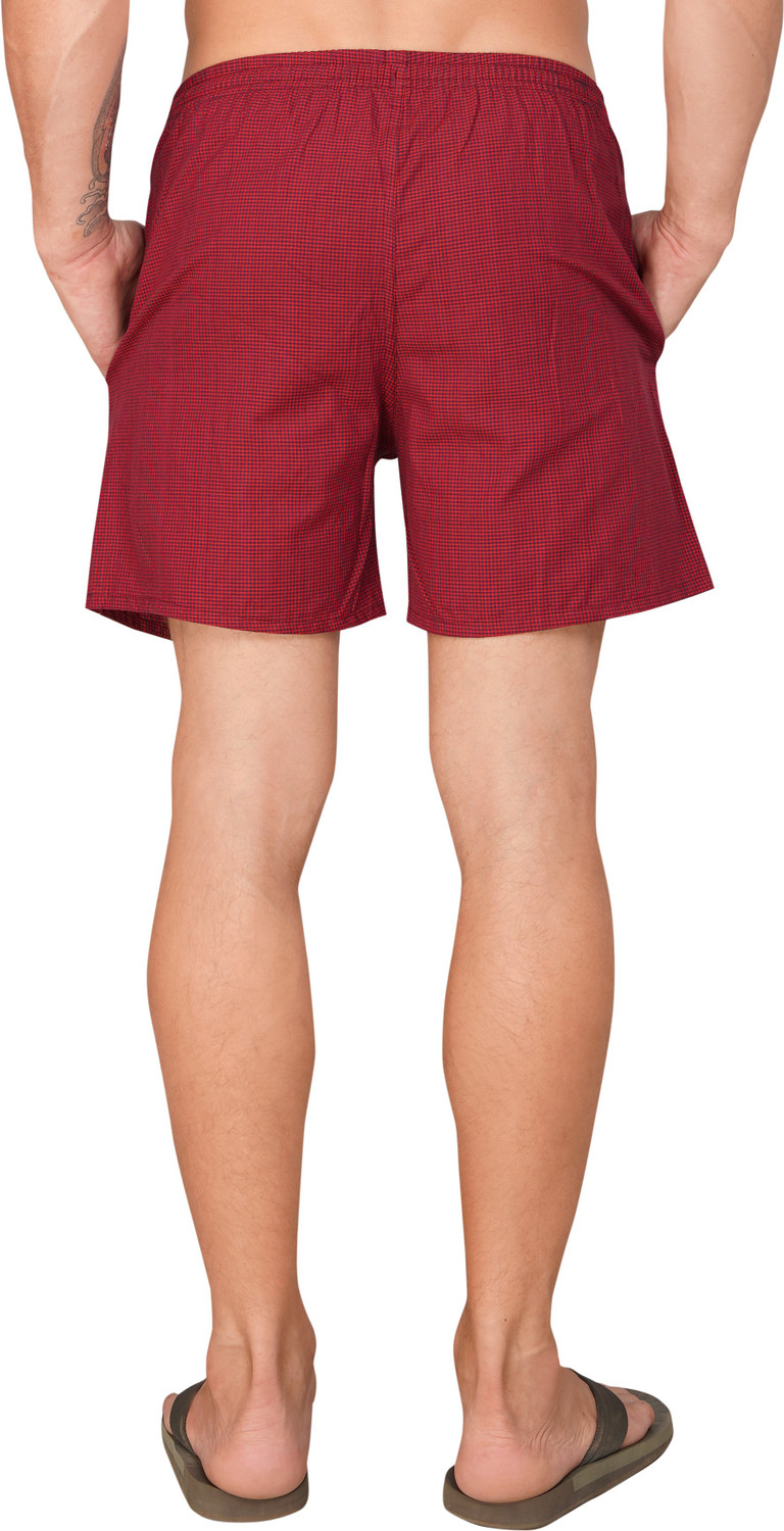 Image of String Checkered Men Multicolor Boxer Shorts