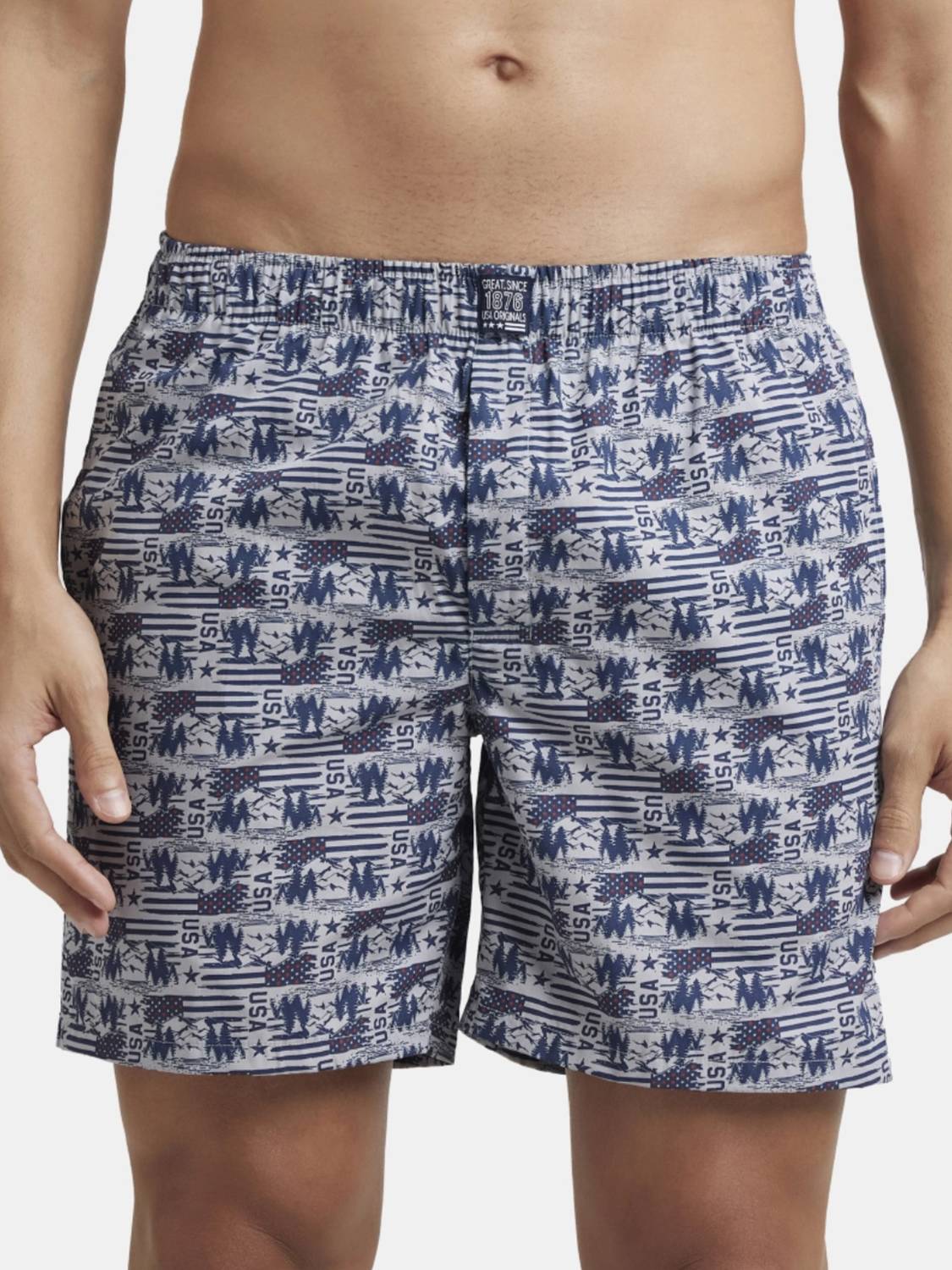 JOCKEY Printed Men Multicolor Boxer Shorts Pack of 2 - Image 2