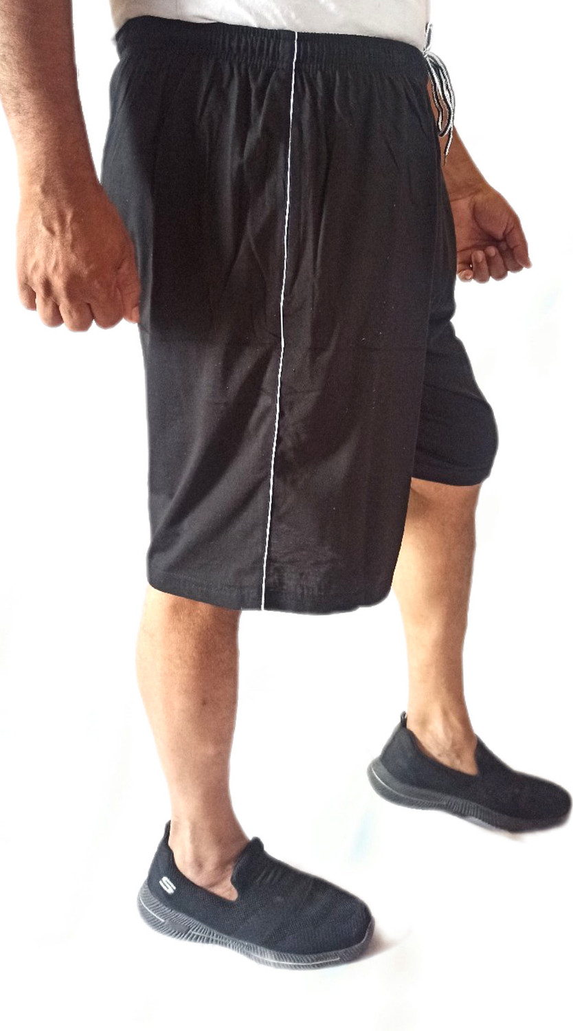 Image of Garima Fashion Solid Men Black Basic Shorts, High Waist Shorts, Gym Shorts, Boxer Shorts