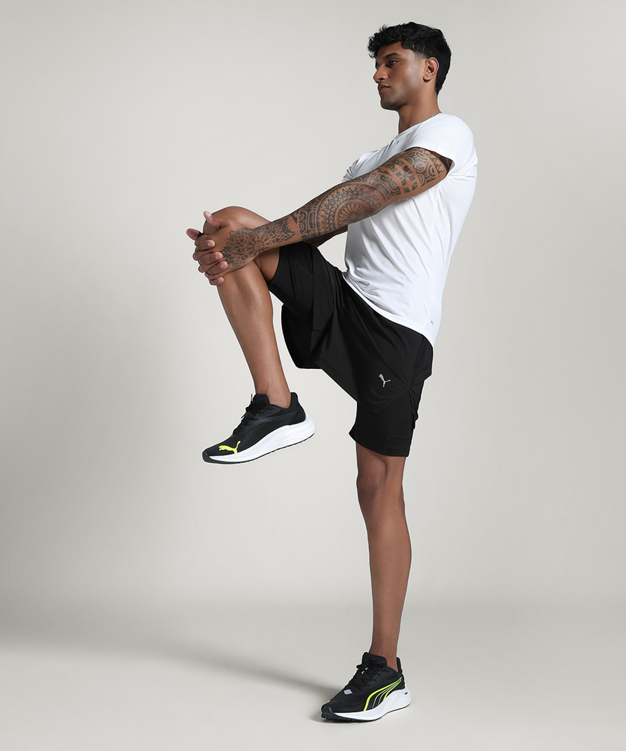 Image of PUMA Solid Men Black Sports Shorts