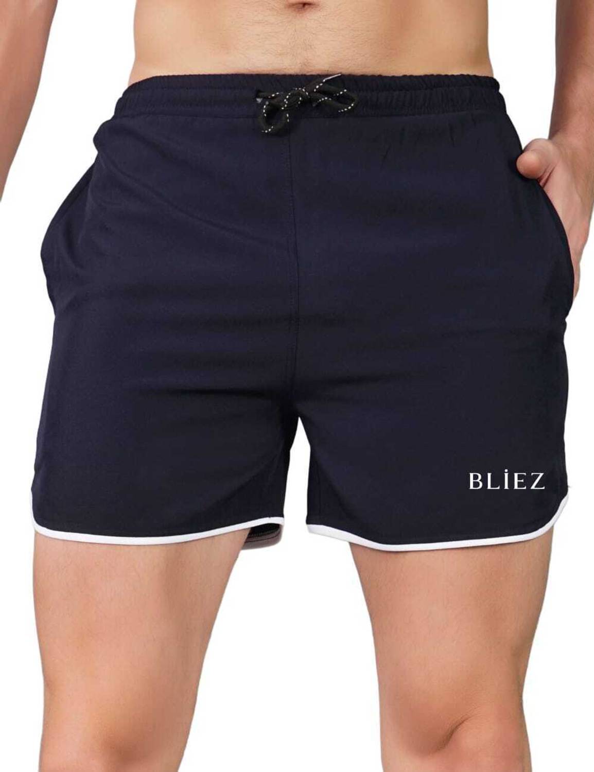 Bliez Solid Men Blue Boxer Shorts