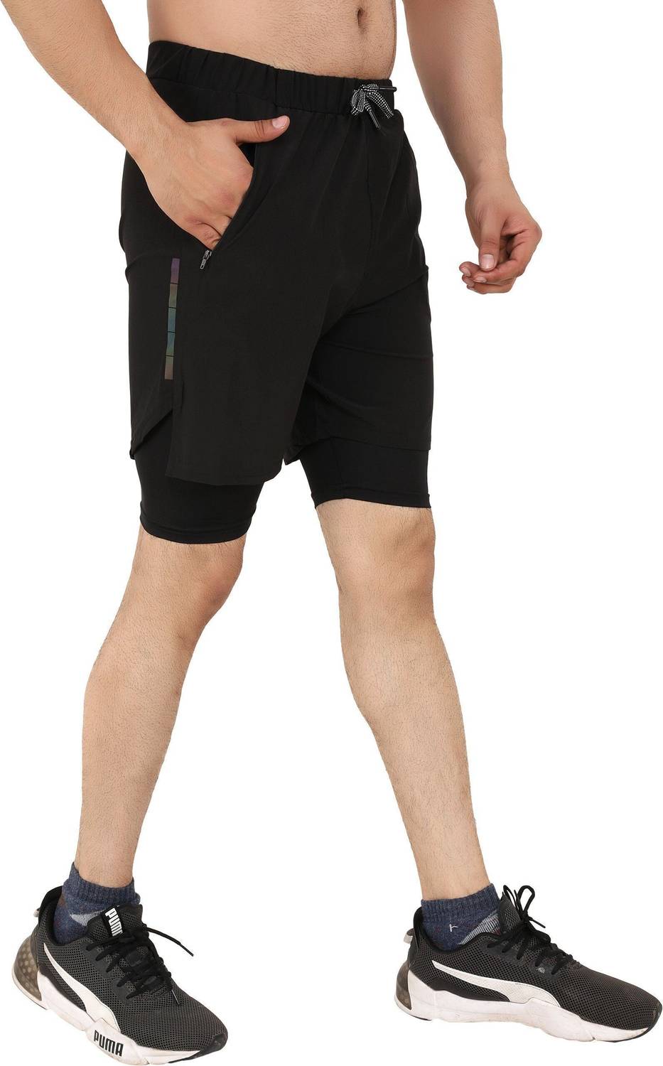 Sportinger Black Gym Shorts - Image 4