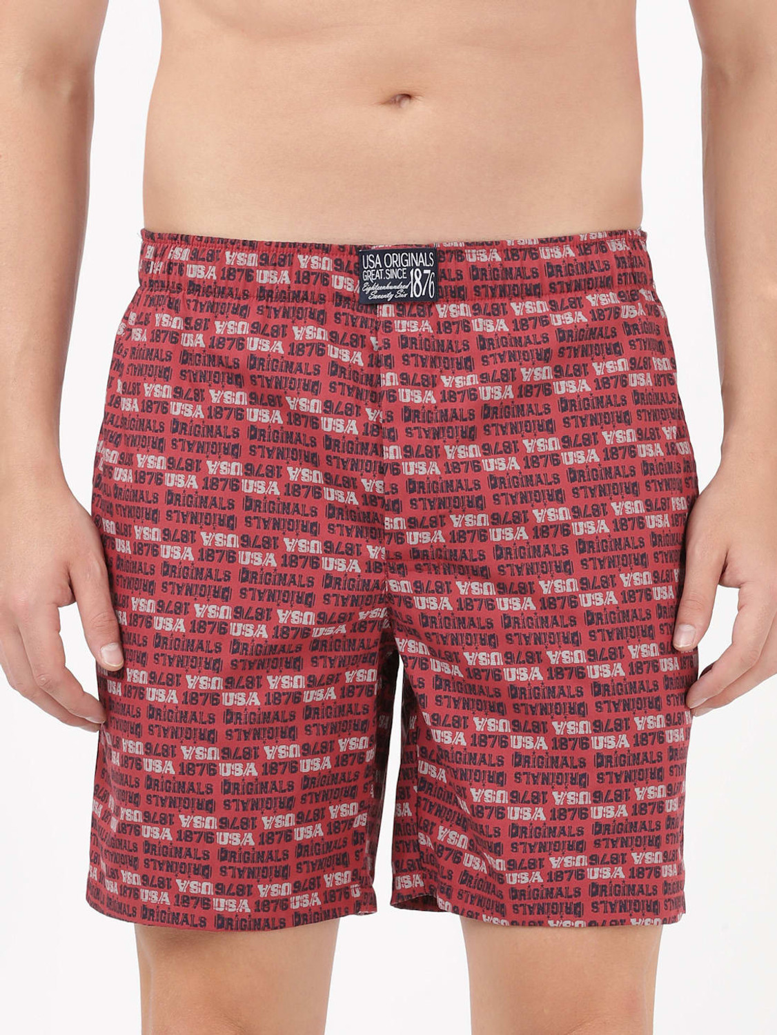 Image of JOCKEY Printed Men Multicolor Night Shorts
