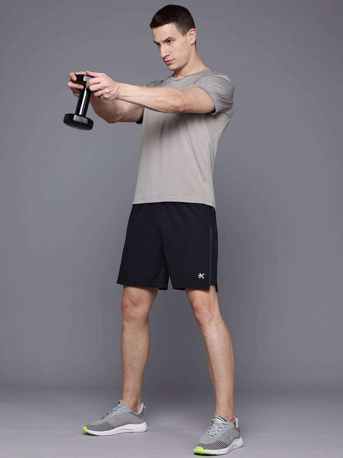 HRX by Hrithik Roshan Solid Men Black Regular Shorts - Image 4