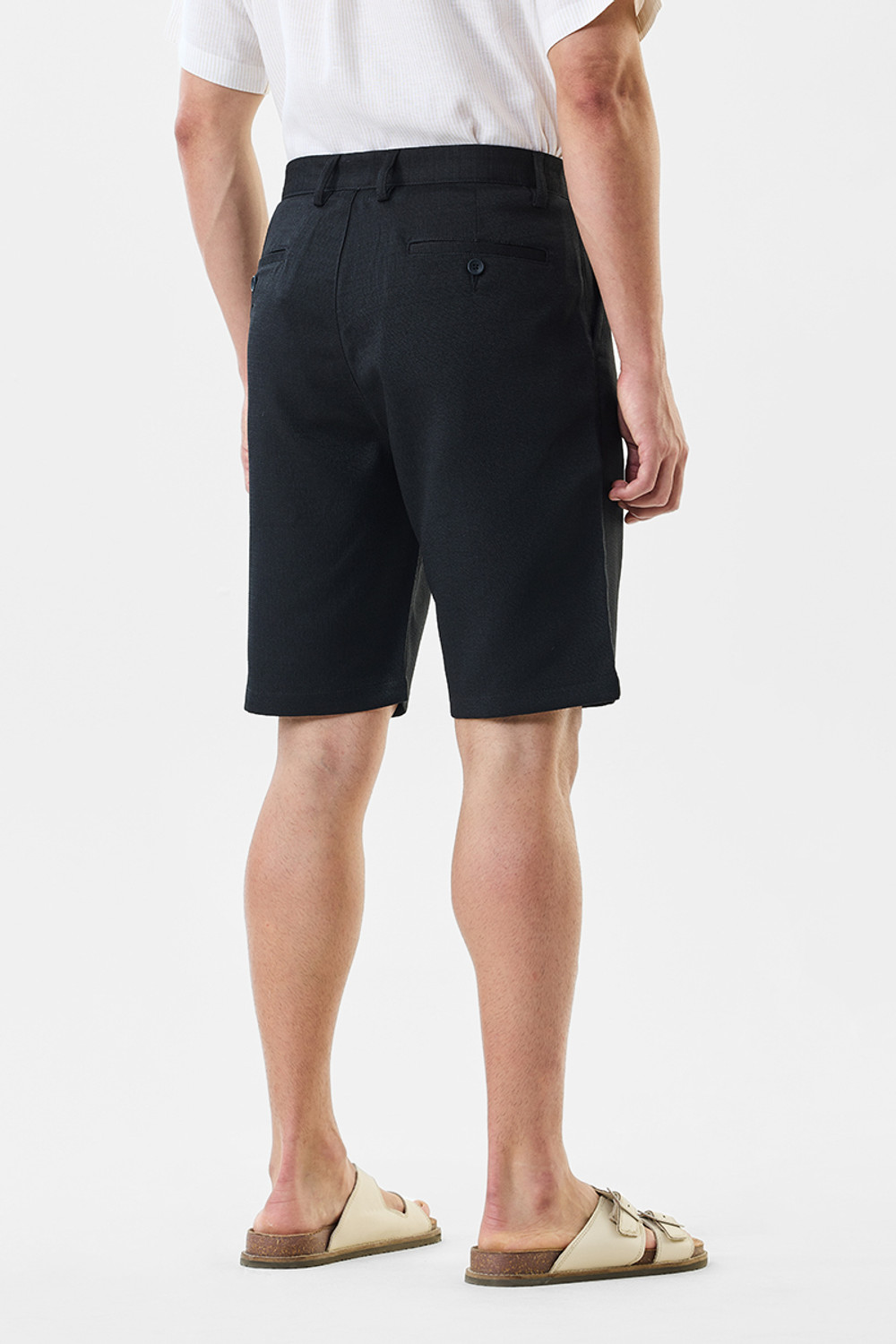 Image of Snitch Solid Men Black Casual Shorts