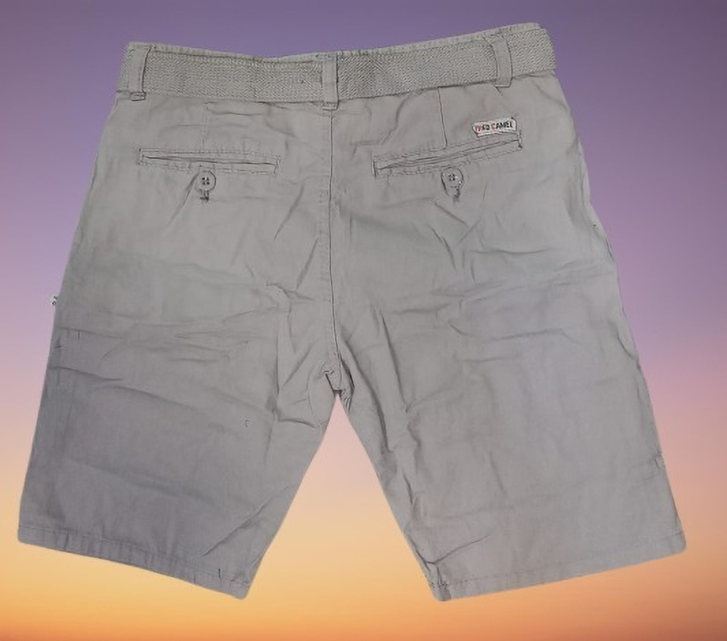 Image of RCS Solid Men Grey Chino Shorts