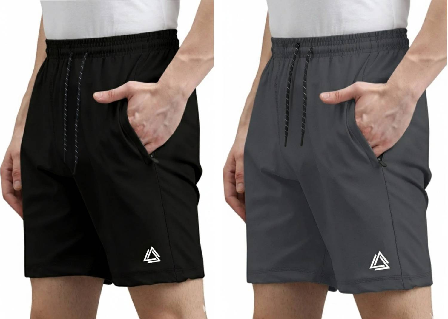 ARSX Solid Men Multicolor Regular Shorts