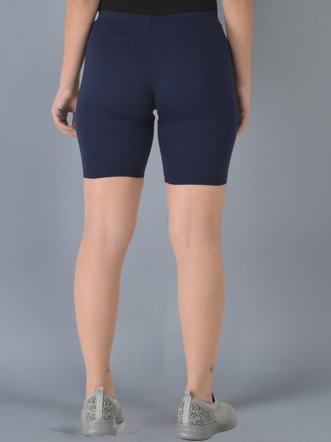 Image of Dollar Missy Pack of 5 Solid Women Multicolor Cycling Shorts