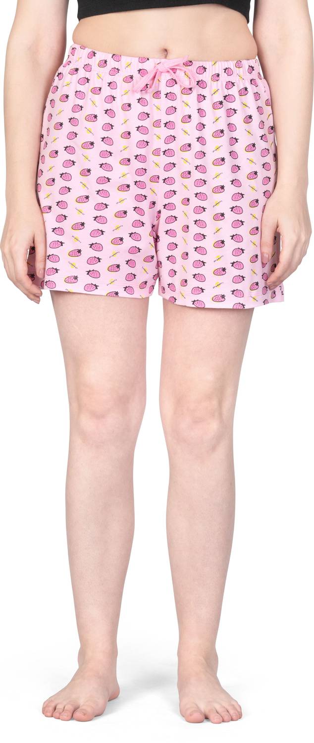 Ariel Graphic Print Women Pink Regular Shorts