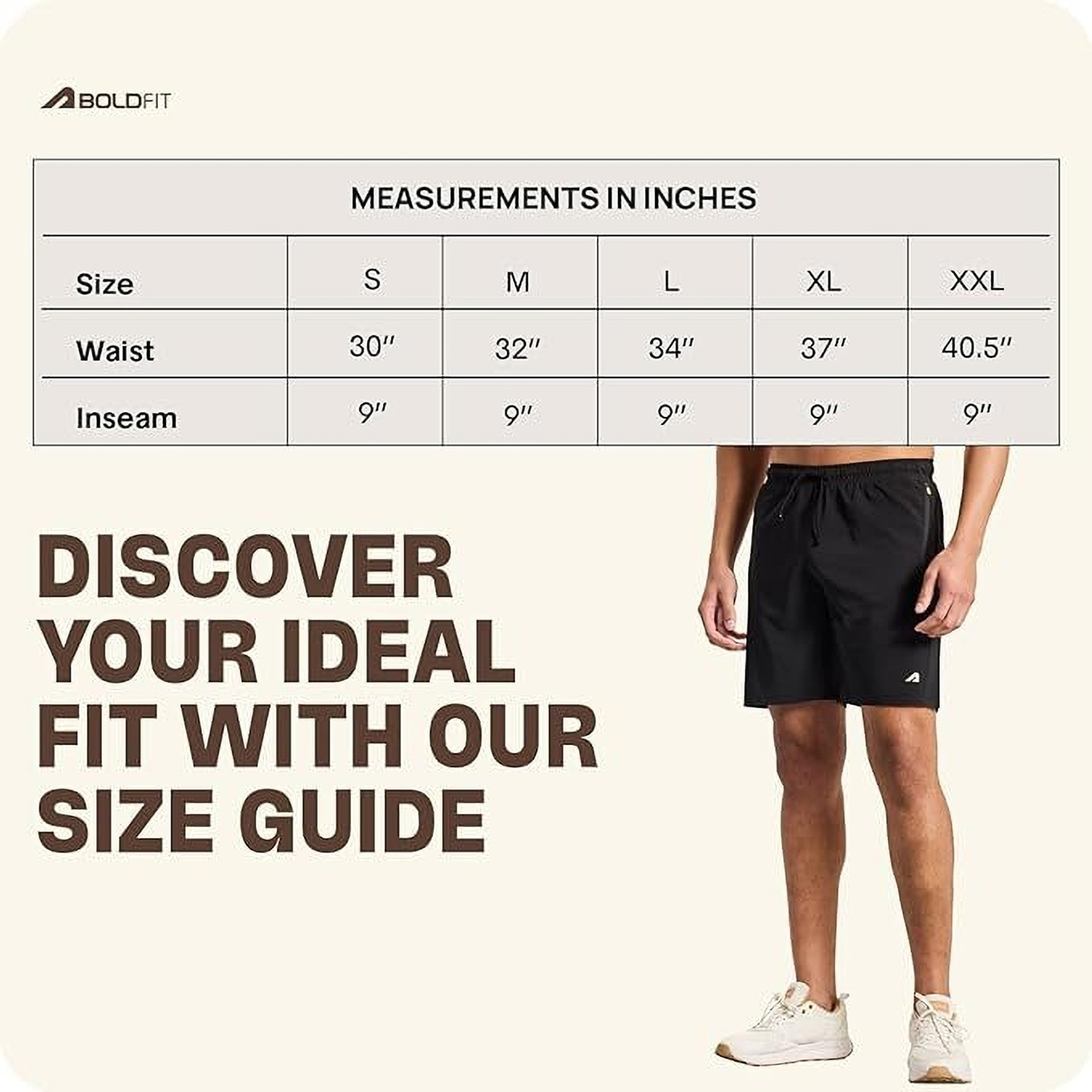 Image of BOLDFIT Solid Men Black Gym Shorts