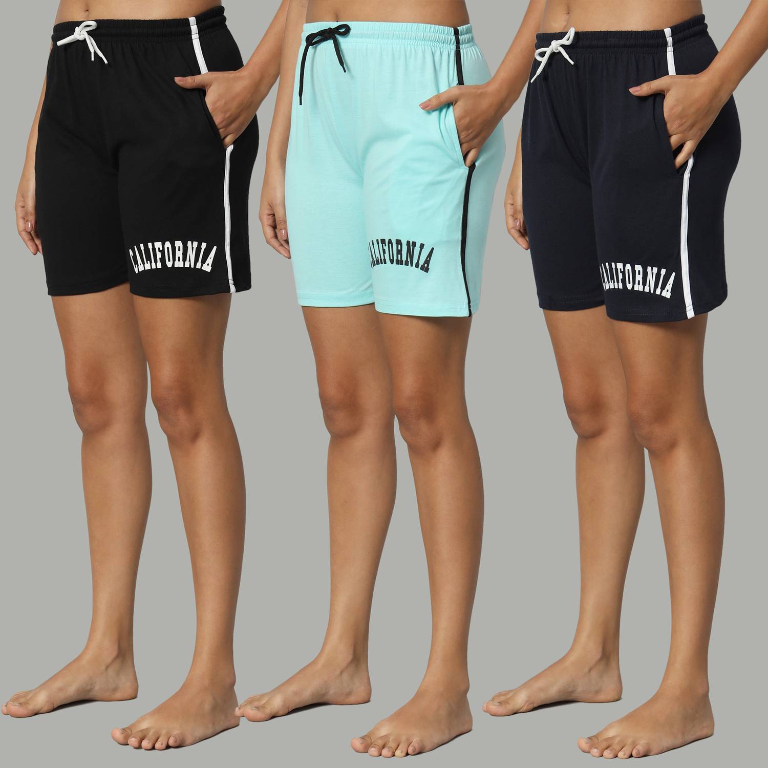Brayles Printed Women Multicolor Night Shorts