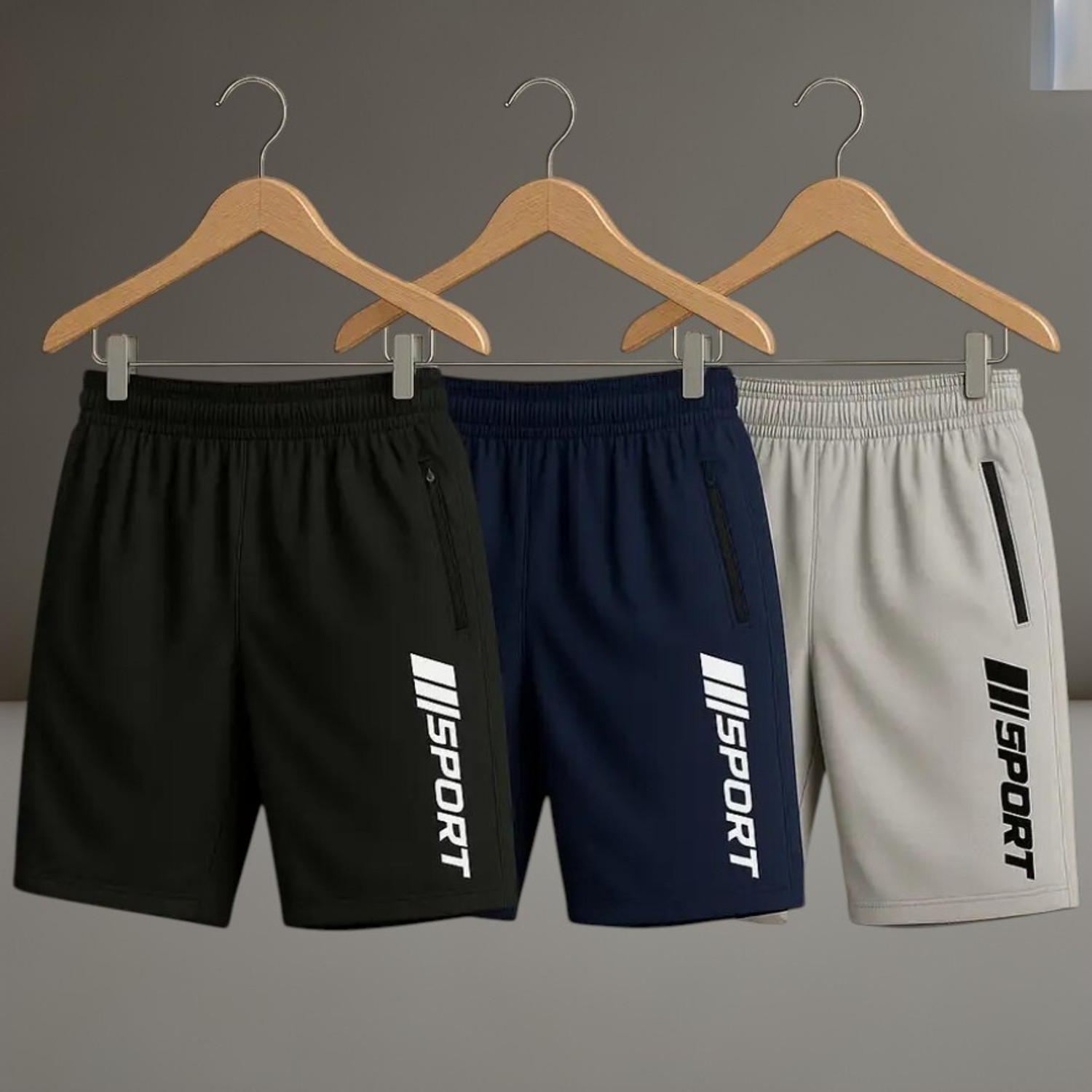Image of insanitee Printed Men Blue, Grey, Green Regular Shorts