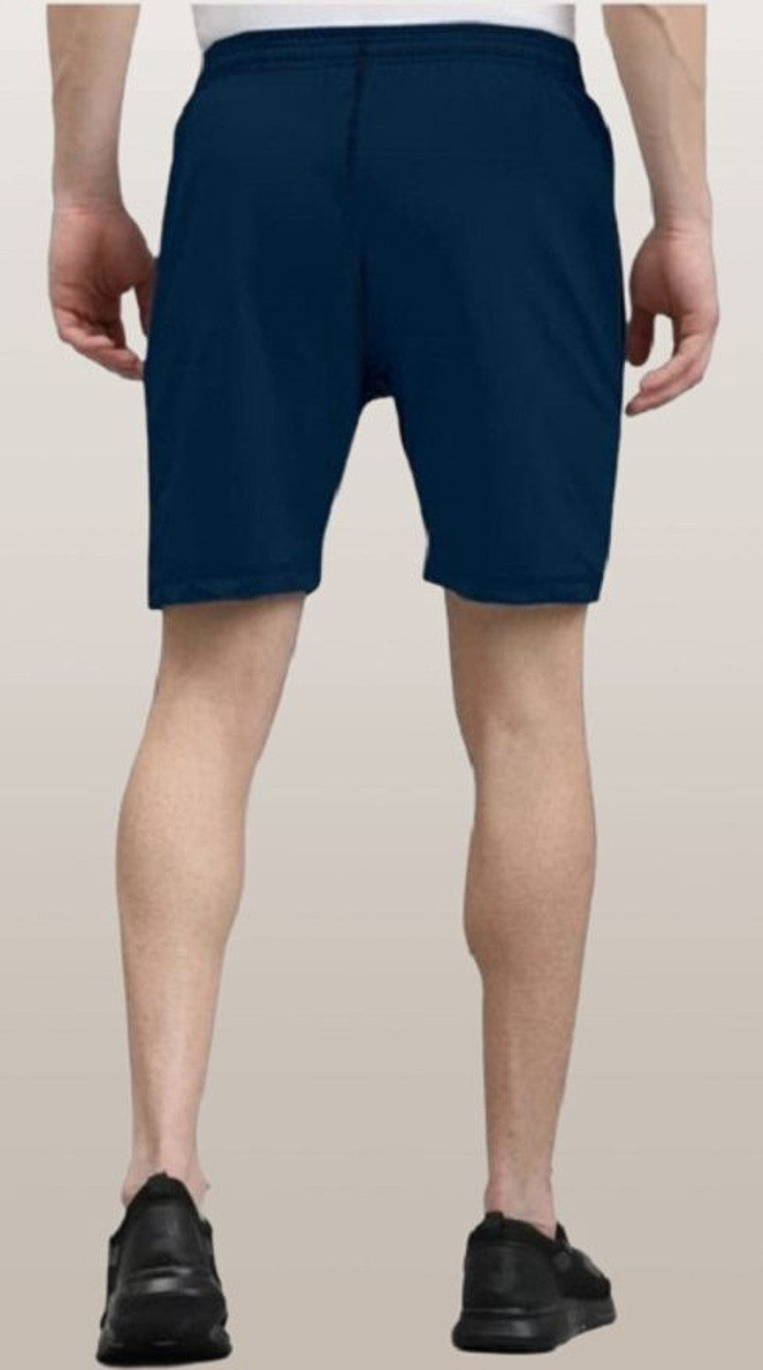 Image of skyrow Printed Men Dark Blue Regular Shorts
