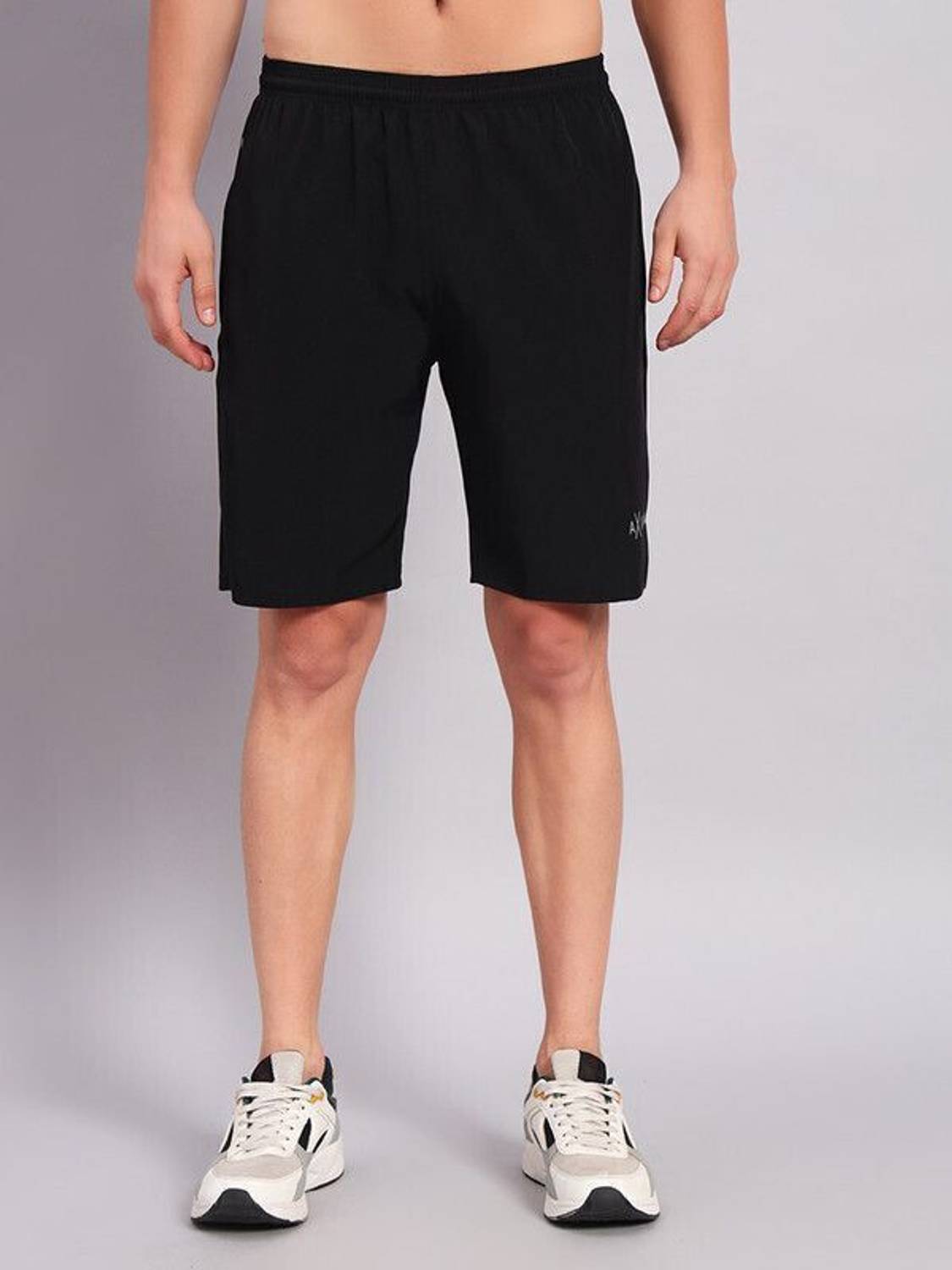 AXIMO Solid Men Black Regular Shorts