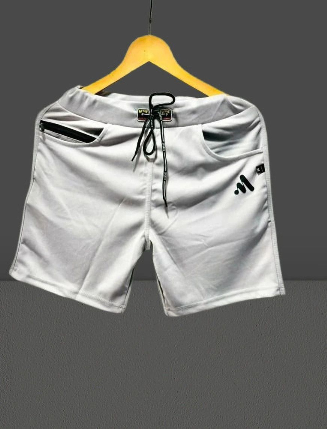 Image of MAANU Solid Men Reversible Black, Grey, Dark Grey Regular Shorts