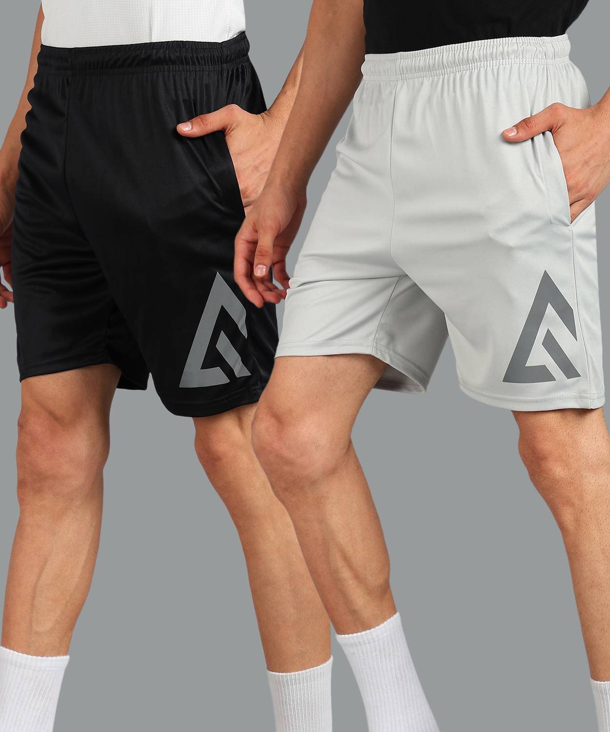 AdrenexSolidMenMulticolorRunningShorts