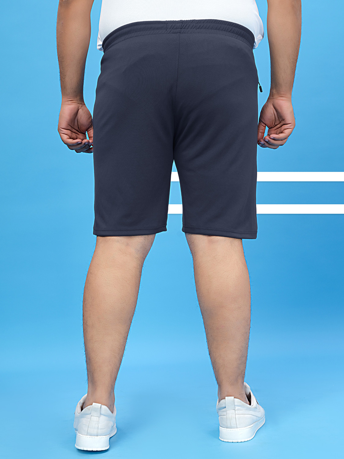 Image of TECHNOSPORT Solid Men Grey Sports Shorts