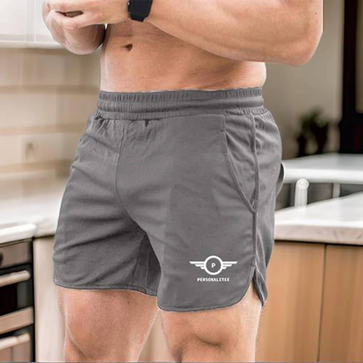 Bulbul Creations Solid Men Grey Regular Shorts