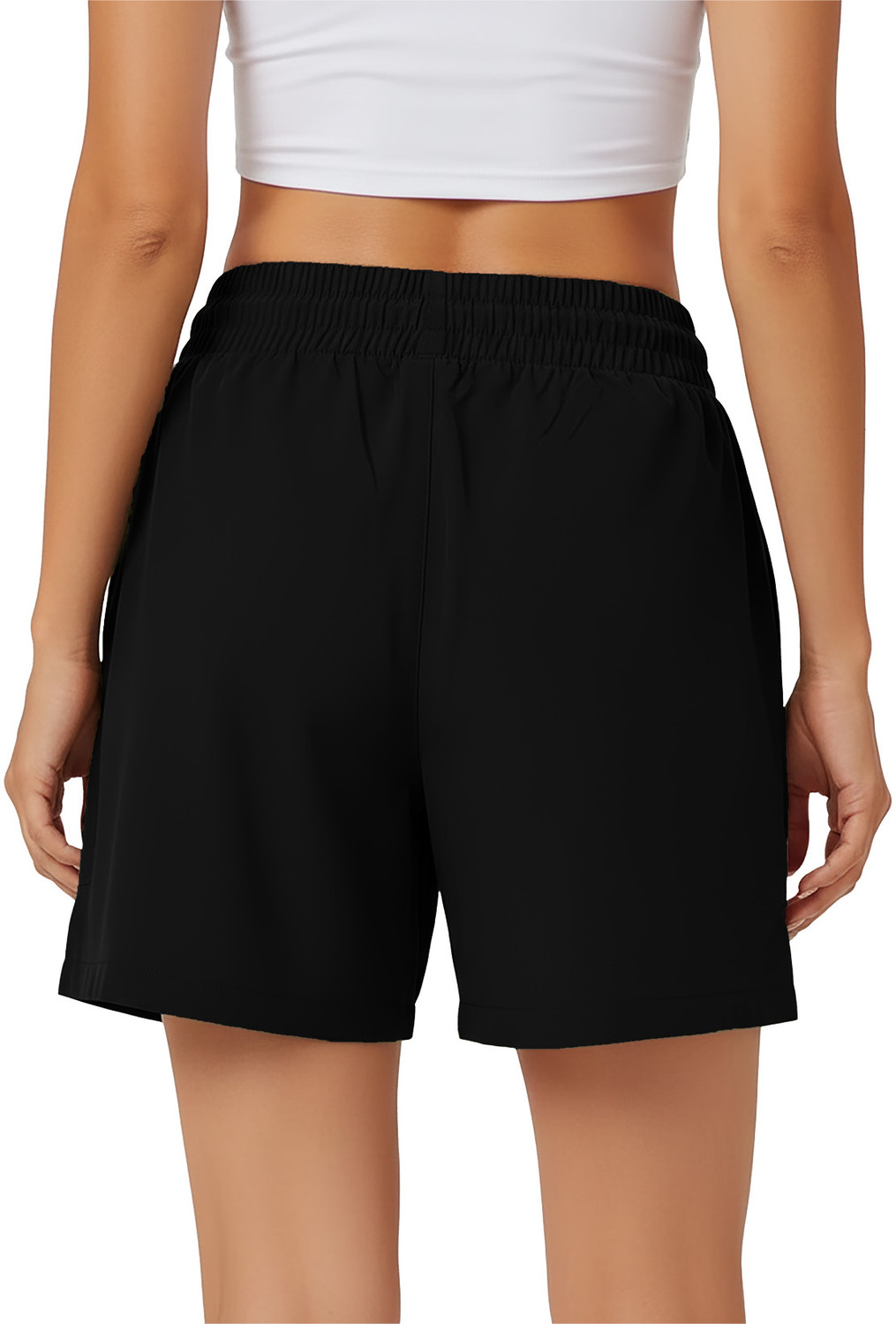 Image of PRAVAHA Solid Women Grey, Black Regular Shorts