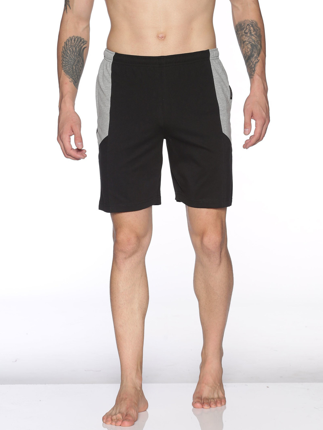 Image of Dollar Solid Men Black Sports Shorts