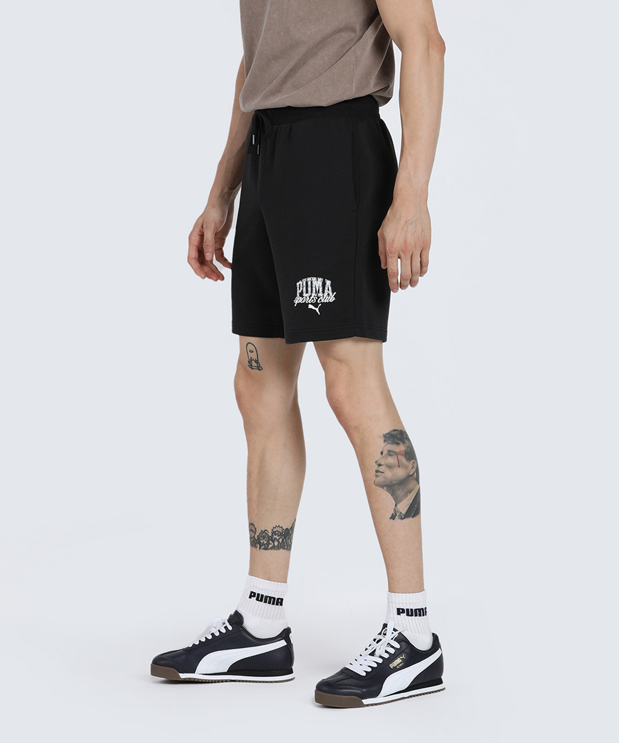 Image of PUMA Printed Men Black Sports Shorts
