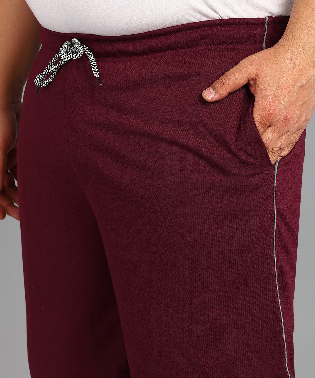 Image of METRONAUT PLUS Solid Men Maroon Casual Shorts