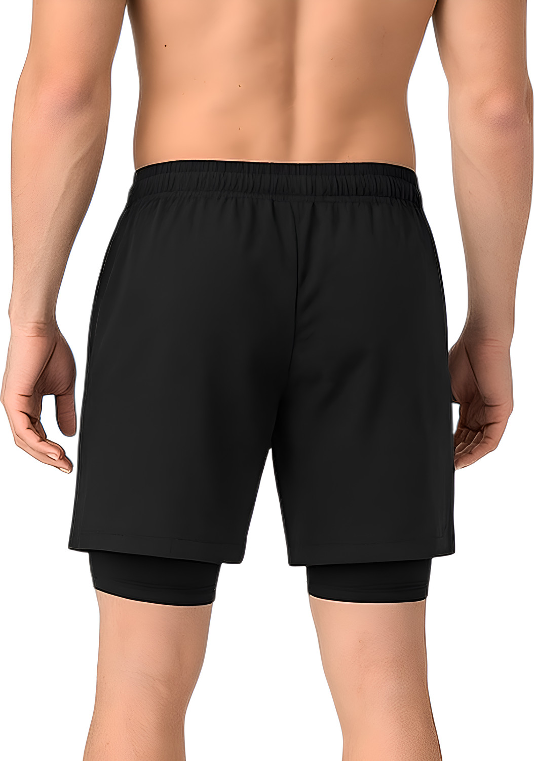 Image of FANEX FITNESS Solid Men Maroon Gym Shorts, Running Shorts, Sports Shorts, Compression Shorts