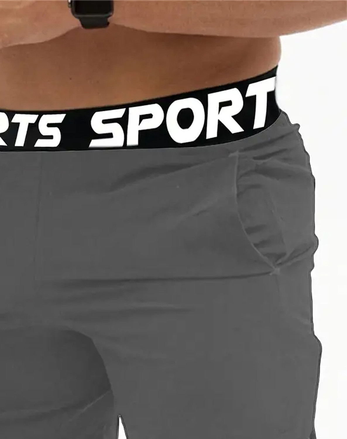 Image of Lripsome Solid Men Grey, Blue Sports Shorts