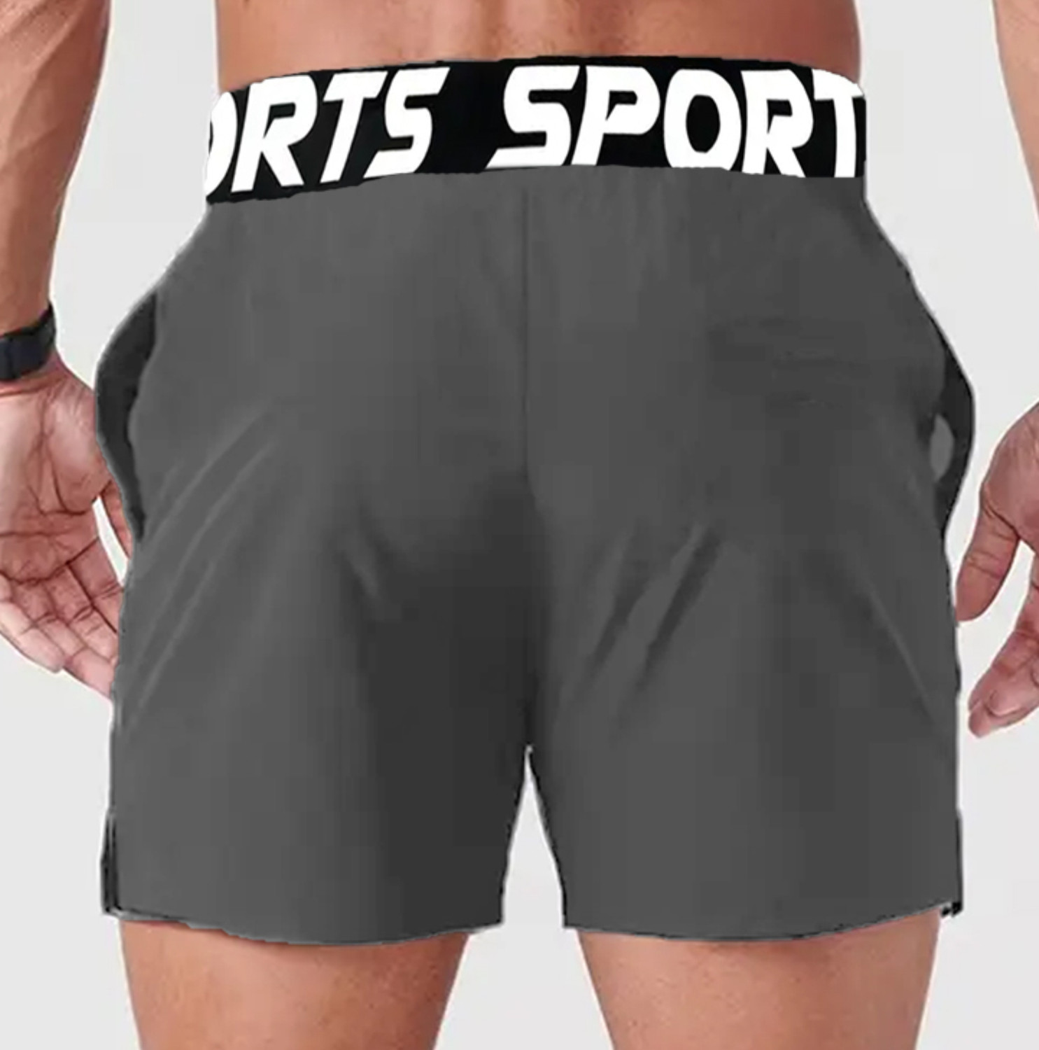Image of Lripsome Solid Men Grey Boxer Shorts