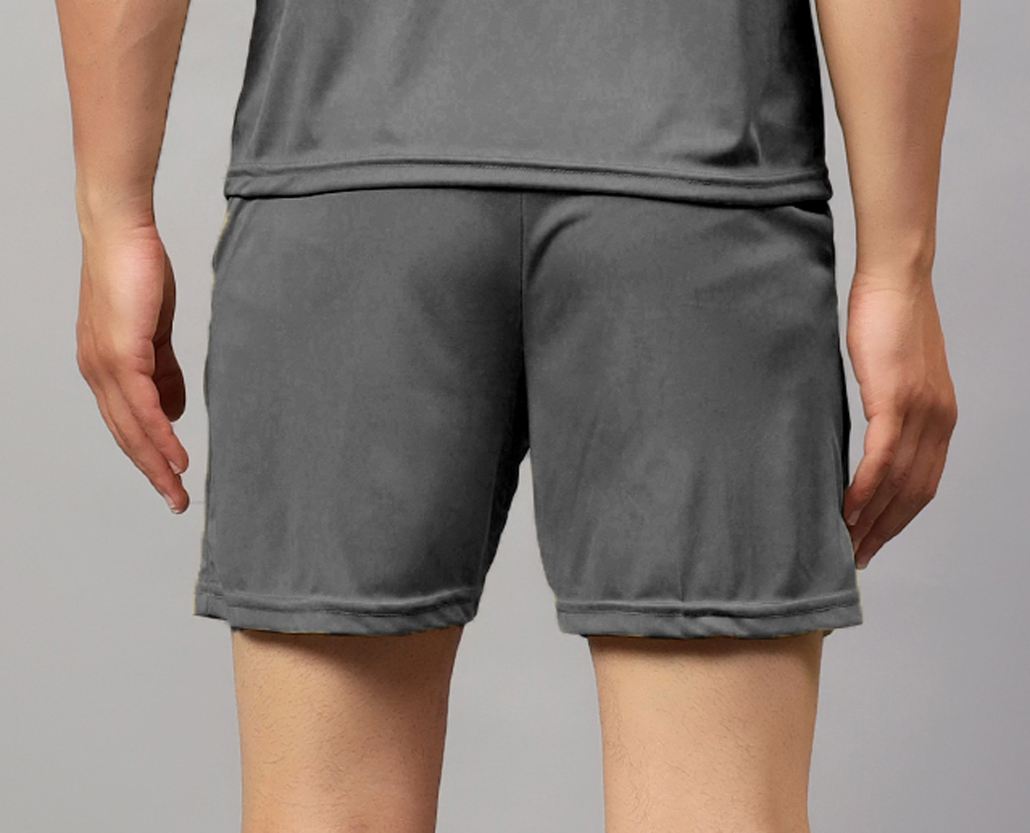 Image of UDI n ADI Solid Men Grey Casual Shorts