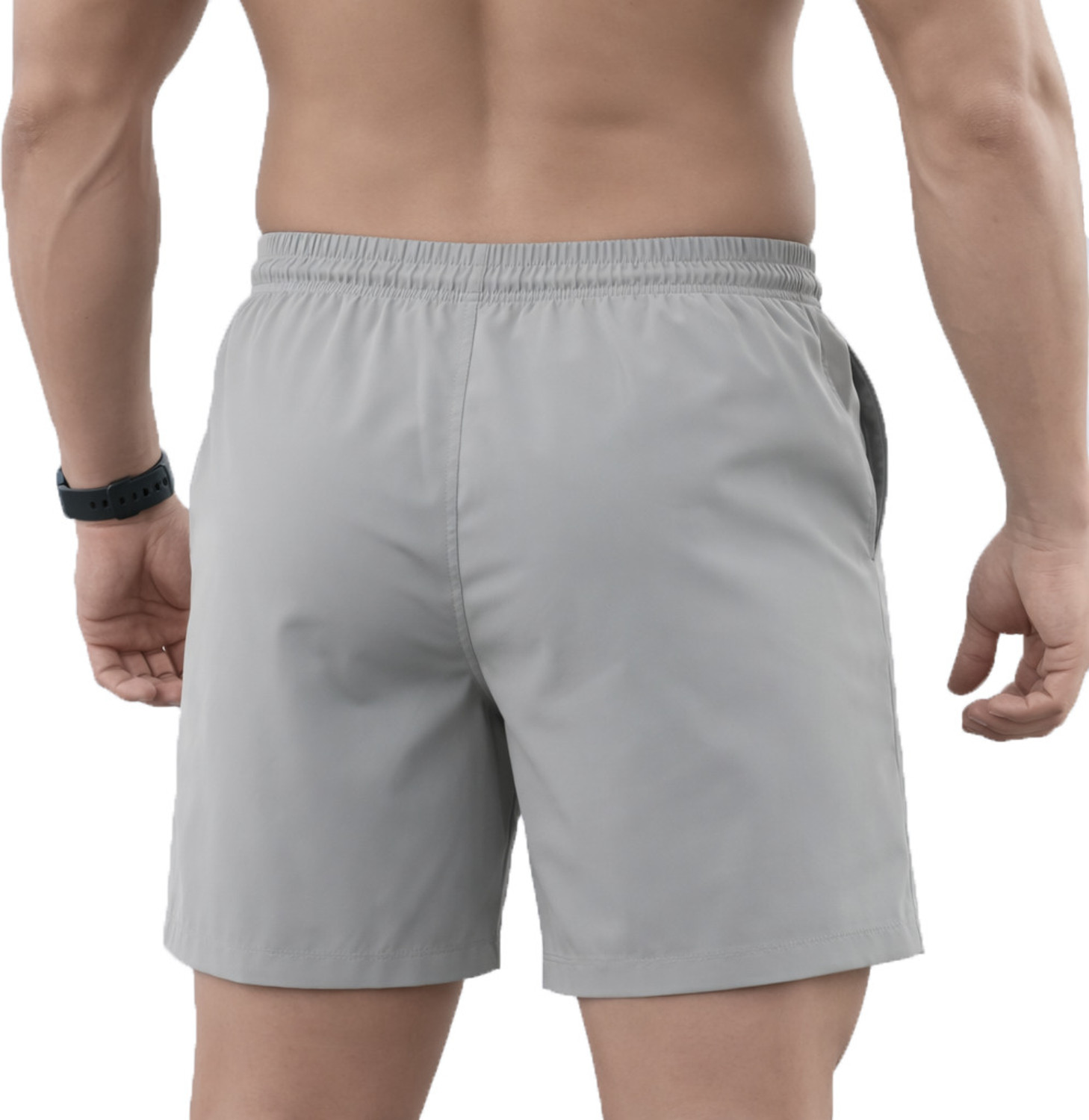 Image of Absolute Defense Solid Men Dark Blue, Dark Grey Gym Shorts, Sports Shorts