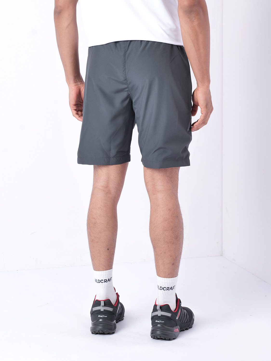 Image of Wildcraft Solid Men Dark Grey Casual Shorts