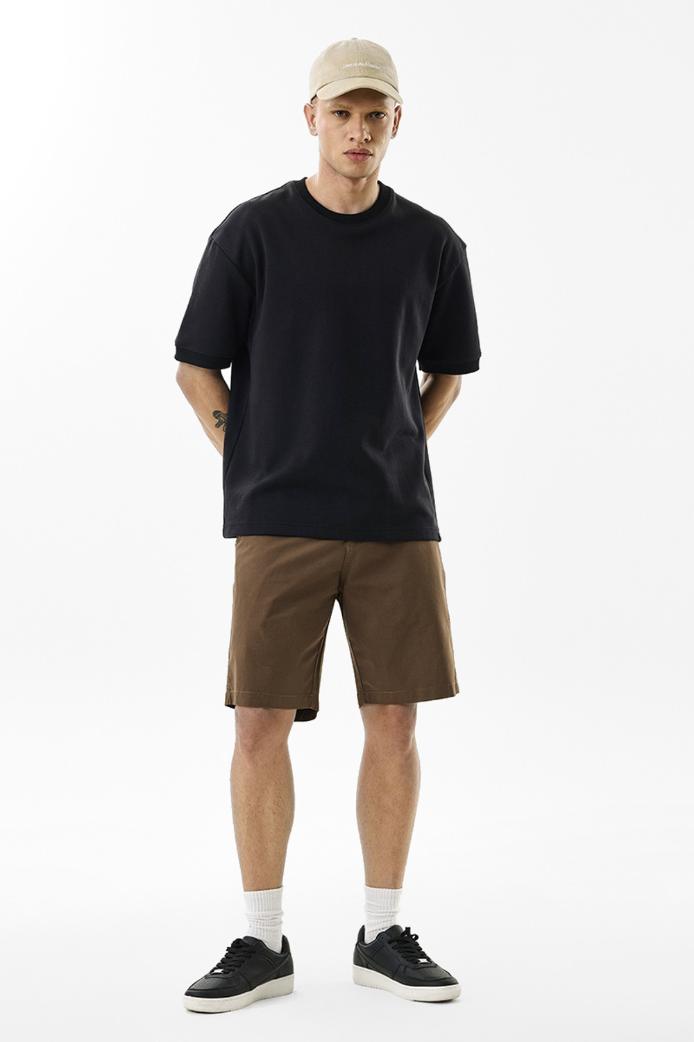 Image of Snitch Solid Men Brown Basic Shorts